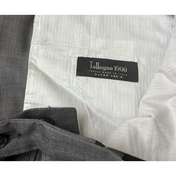 Joseph Abboud Tollegno 1900 Pants Gray Size 40R 100% Wool/Laine - Picture 5 of 11